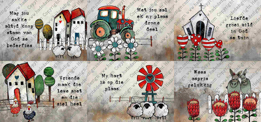 Artsy Op die Plaas A0 Landscape Afrikaans - Sublimation, Digital and DTF Printing