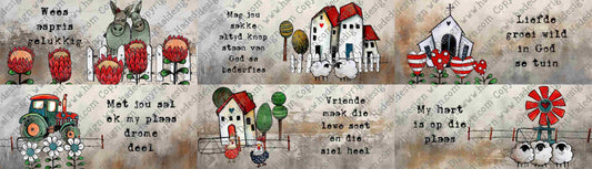 Artsy Op die Plaas Mugwrap Afrikaans - Sublimation, Digital and DTF Printing