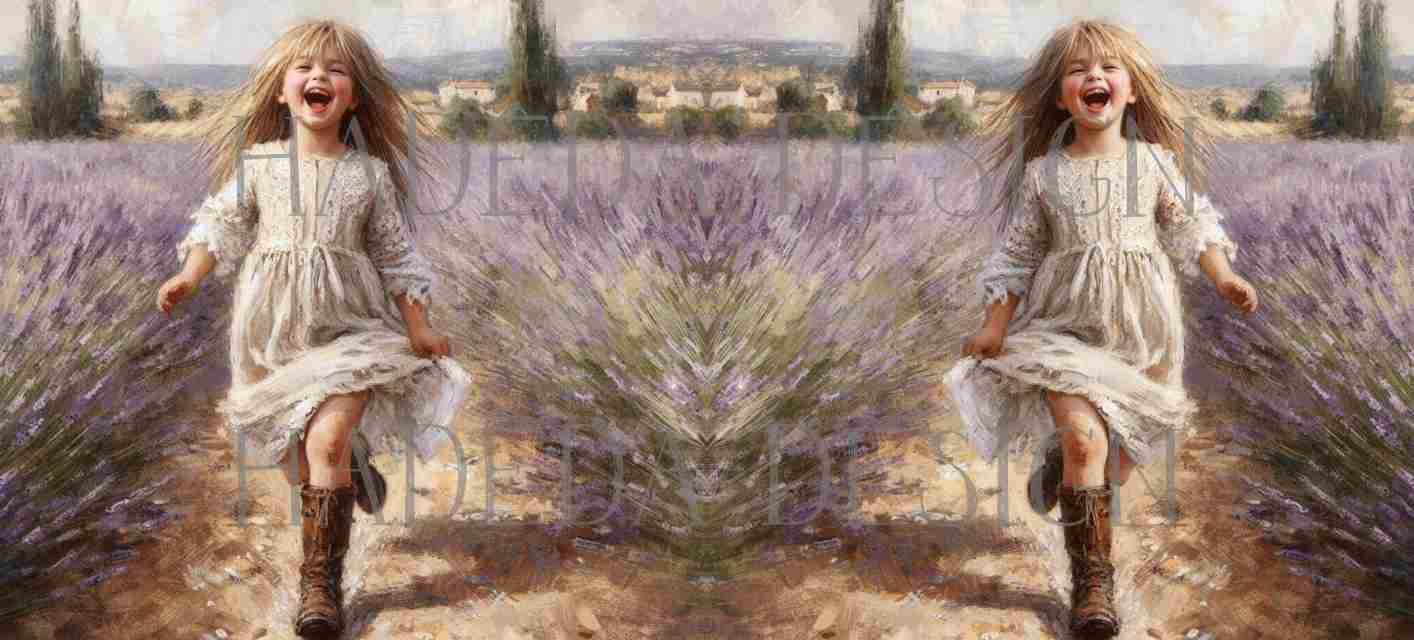 ArtWrap for Mugs Lavender Fields - Mug Wrap Digital Designs for Sublimation of Standard Mug