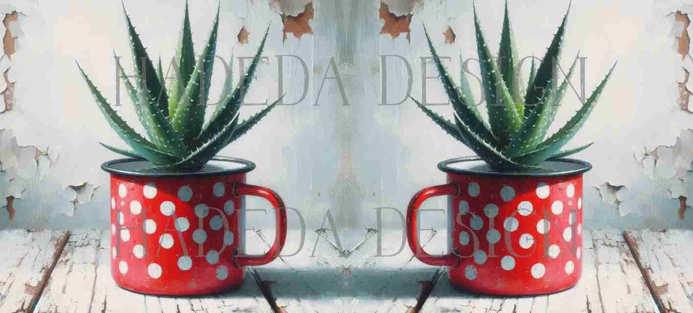 ArtWrap for Mugs Rustic Cups Red - Mug Wrap Digital Designs for Sublimation of Standard Mug