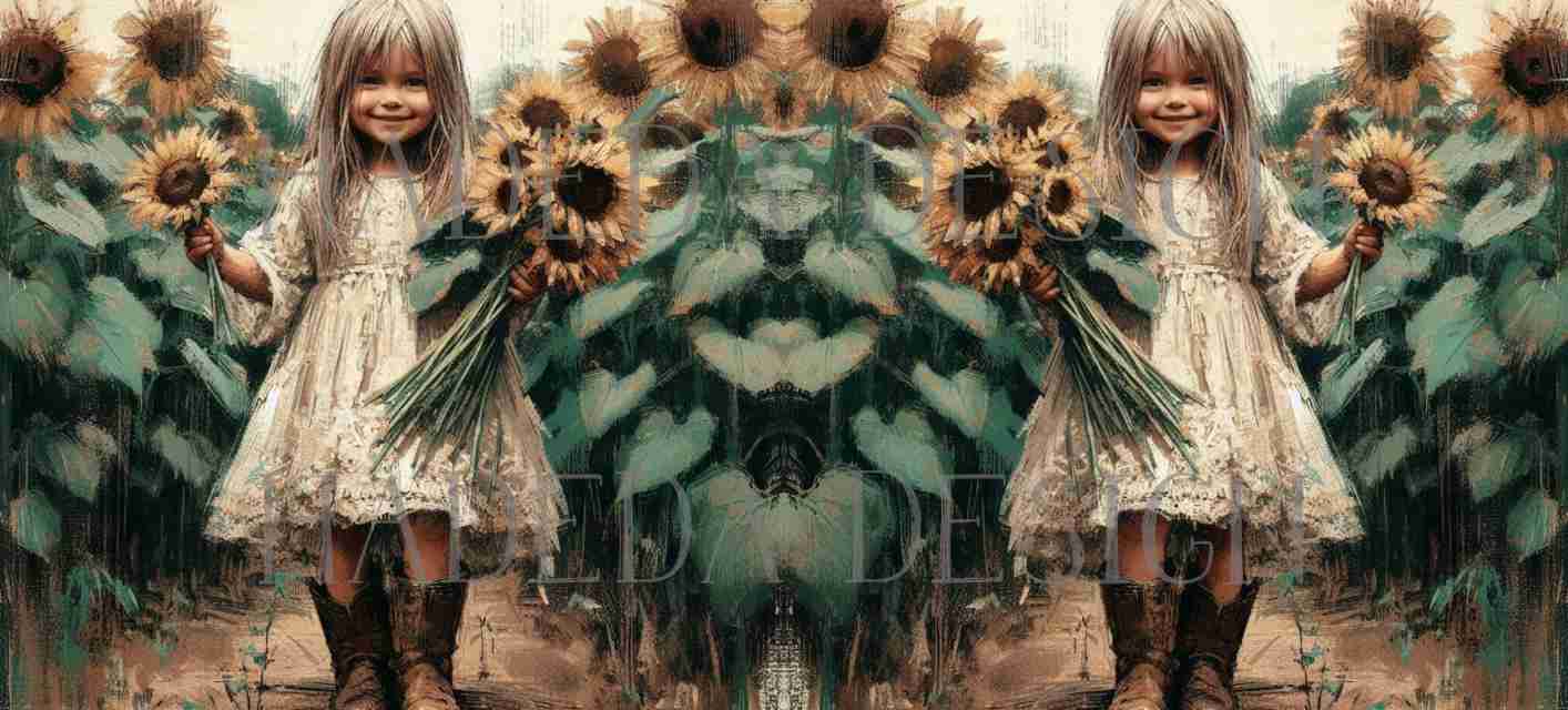 ArtWrap for Mugs Sunflower Fields - Mug Wrap Digital Designs for Sublimation of Standard Mug