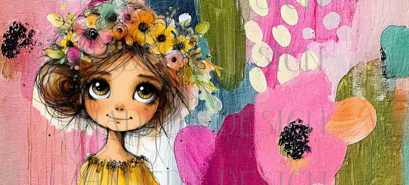 Mother's Day - Whimsical Women Mugwraps -  Landscape - Sublimation, Digital and DTF Printing