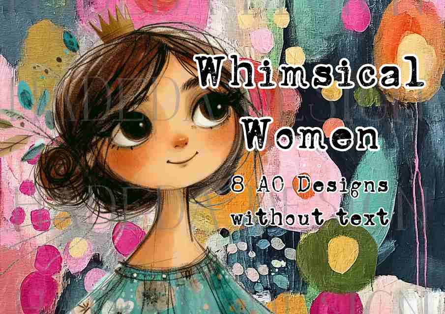 Mother's Day - Whimsical Women -  Landscape - Sublimation, Digital and DTF Printing