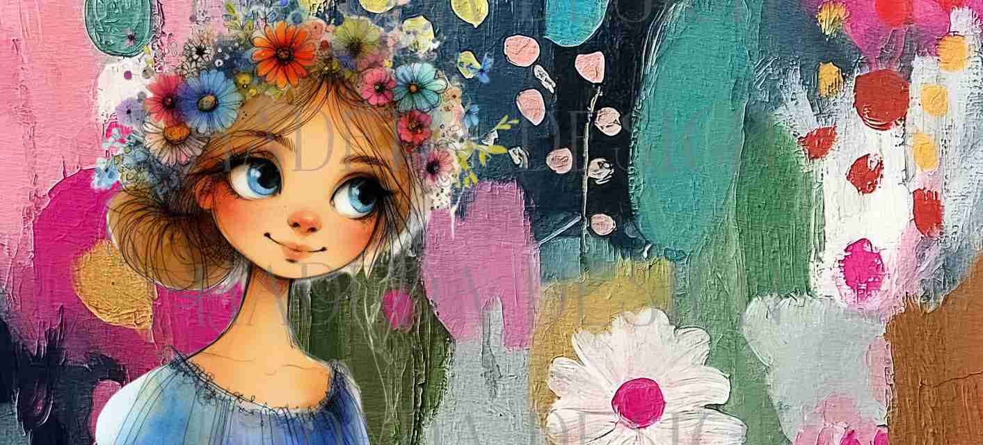 Mother's Day - Whimsical Women Mugwraps -  Landscape - Sublimation, Digital and DTF Printing