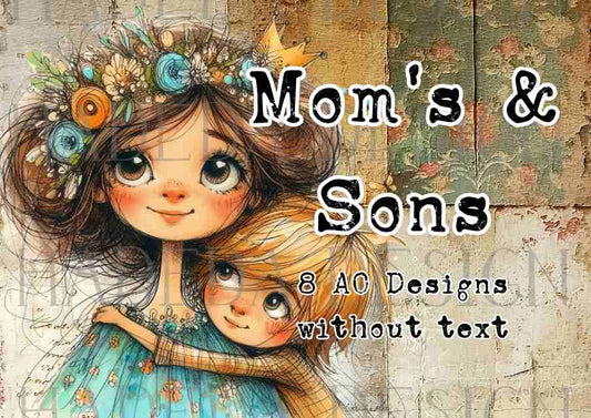 Mother's Day - Moms and Sons A0 -  Landscape - Sublimation, Digital and DTF Printing