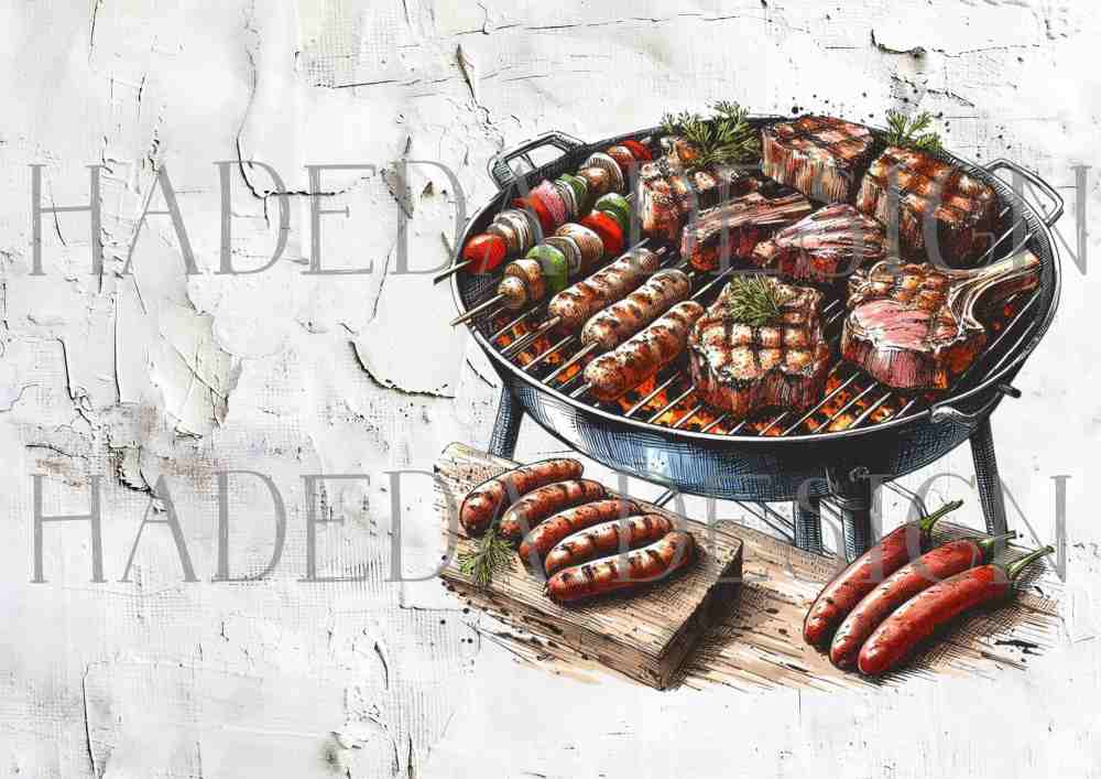 Kom Ons Braai A0 Digital Designs for Sublimation, Canvas, Scrapbooking Paper, Journaling, Mixed Media