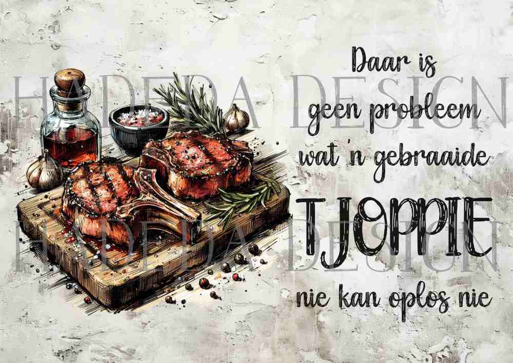 Kom Ons Braai A0 Digital Designs for Sublimation, Canvas, Scrapbooking Paper, Journaling, Mixed Media