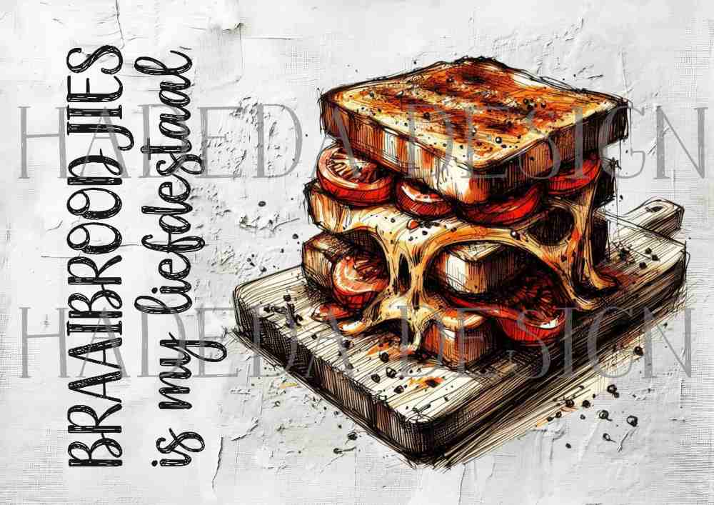 Kom Ons Braai A0 Digital Designs for Sublimation, Canvas, Scrapbooking Paper, Journaling, Mixed Media