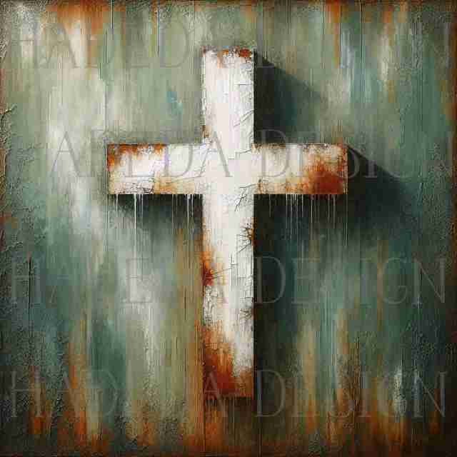 Angels and Crosses Green - Sublimation, Digital and DTF Printing